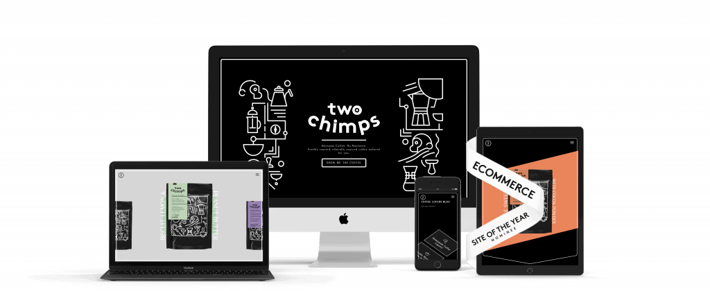 two chimps woocommerce website