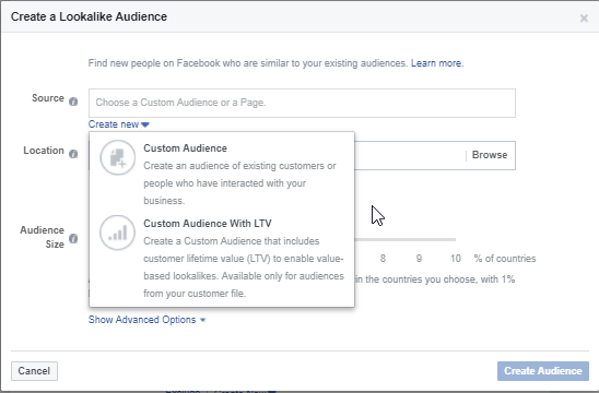 creating a lookalike audience