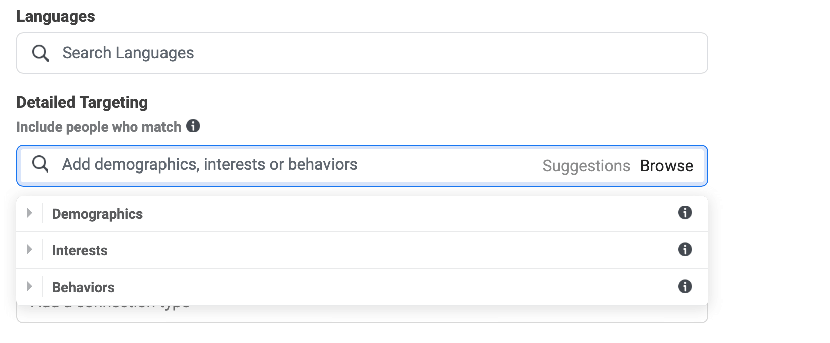 facebook detailed targeting example