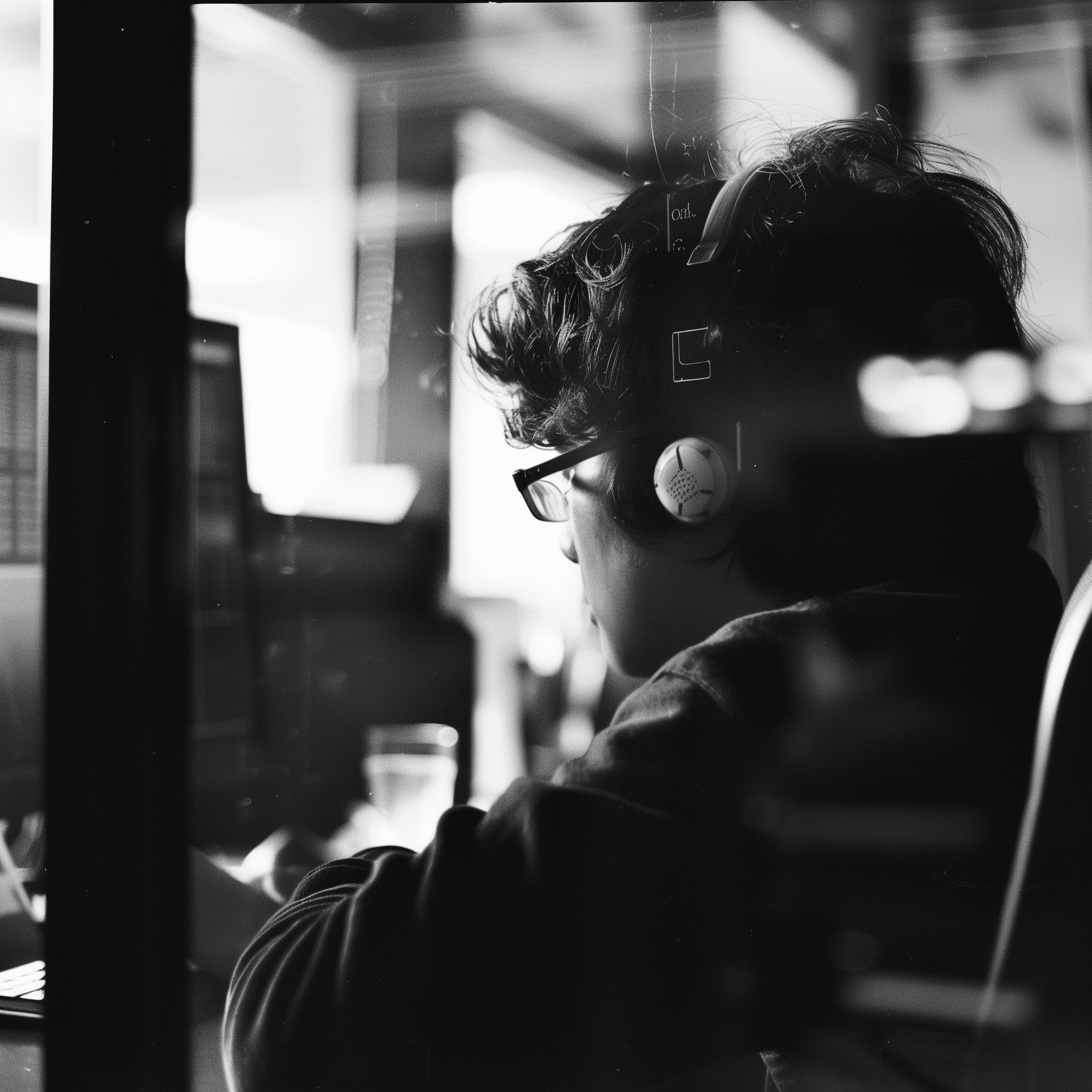 man using a computer